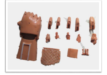 silicon painted prosthetic arms